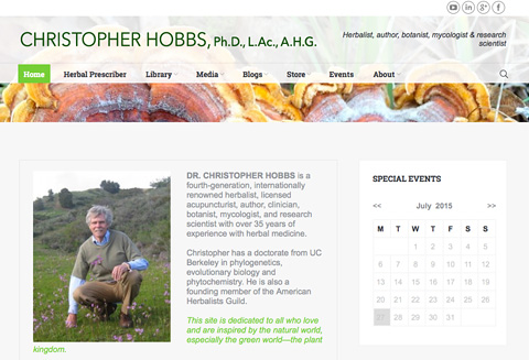 visit Dr. Christopher Hobbs' website