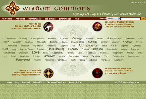 visit the Wisdom Commons' website
